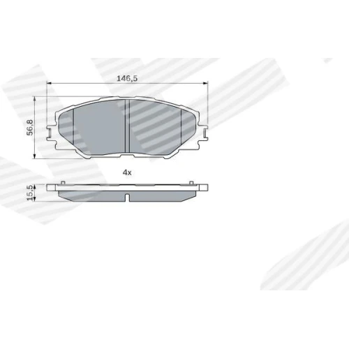 BRAKE PADS FOR DISC BRAKES - 4