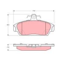 Brake pads for disc brakes