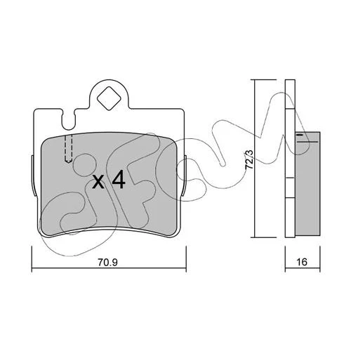 BRAKE PADS FOR DISC BRAKES - 0