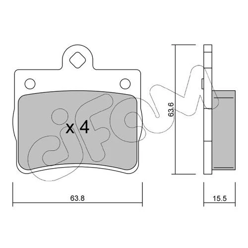 BRAKE PADS FOR DISC BRAKES - 0