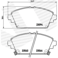 Brake pads for disc brakes