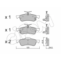 Brake pads for disc brakes