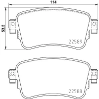 Brake pads for disc brakes