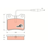 Brake pads for disc brakes