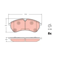 Brake pads for disc brakes