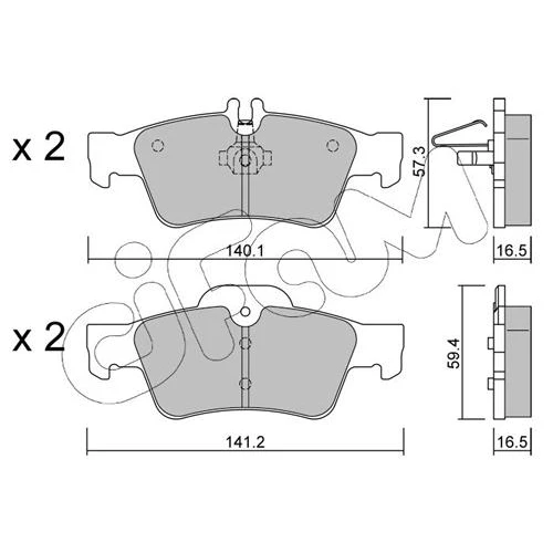 BRAKE PADS FOR DISC BRAKES - 0