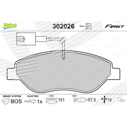 BRAKE PADS FOR DISC BRAKES - 0