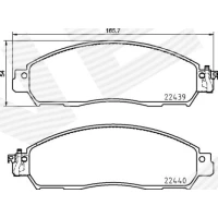 Brake pads for disc brakes