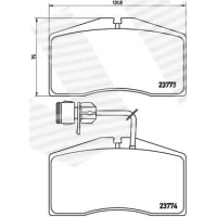 Brake pads for disc brakes