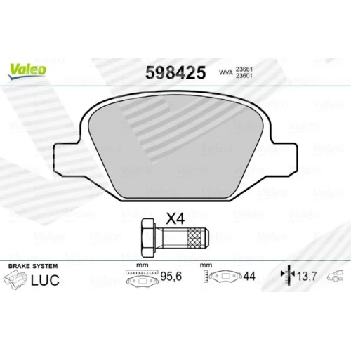 BRAKE PADS FOR DISC BRAKES - 0