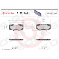 Brake pads for disc brakes