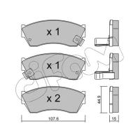 Brake pads for disc brakes