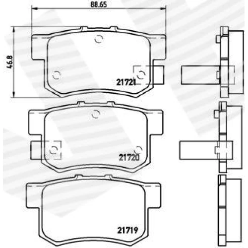 BRAKE PADS FOR DISC BRAKES - 0