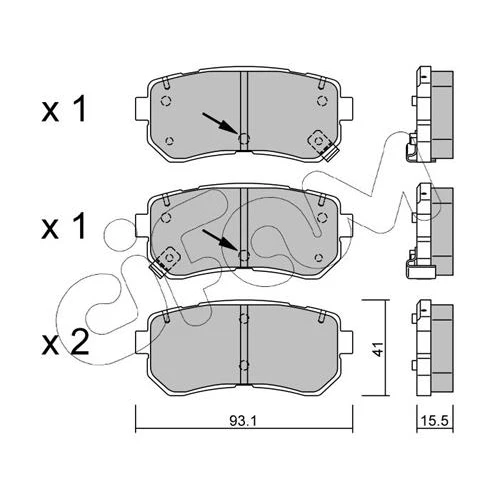 BRAKE PADS FOR DISC BRAKES - 0