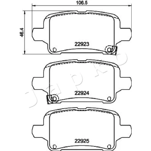 BRAKE PADS FOR DISC BRAKES - 1