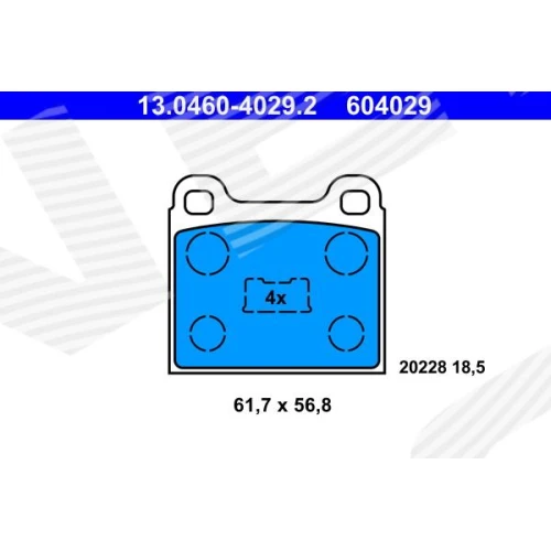 BRAKE PADS FOR DISC BRAKES - 0