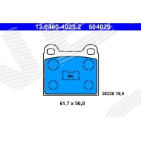 Brake pads for disc brakes