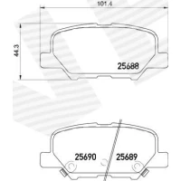 Brake pads for disc brakes