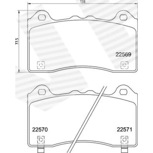 BRAKE PADS FOR DISC BRAKES - 0