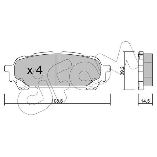 BRAKE PADS FOR DISC BRAKES - 0