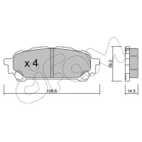 Brake pads for disc brakes