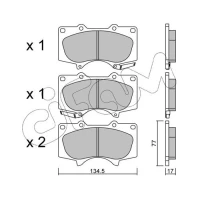 Brake pads for disc brakes