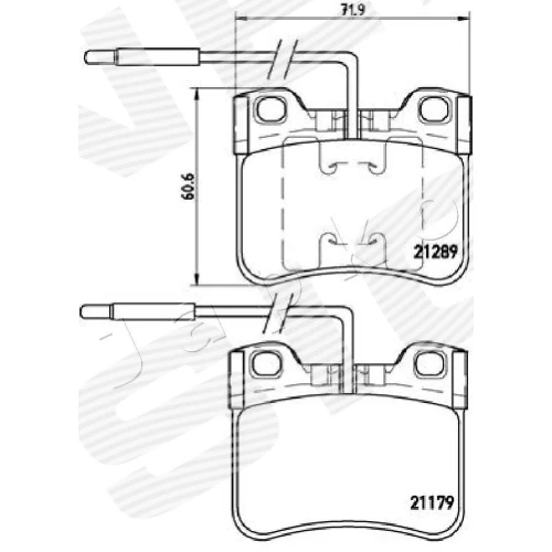 BRAKE PADS FOR DISC BRAKES - 1