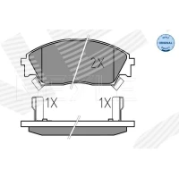 Brake pads for disc brakes