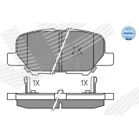 Brake pads for disc brakes