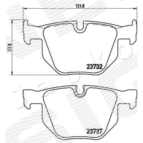 BRAKE PADS FOR DISC BRAKES - 1