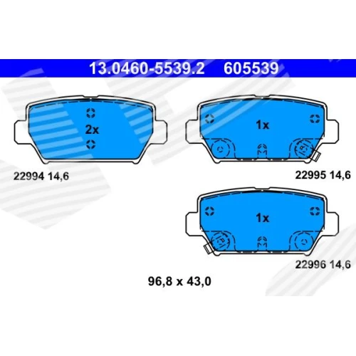 BRAKE PADS FOR DISC BRAKES - 0