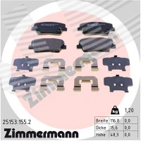 Brake pads for disc brakes