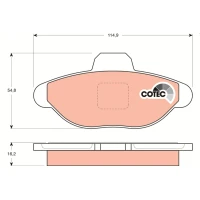 Brake pads for disc brakes