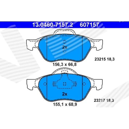 BRAKE PADS FOR DISC BRAKES - 0