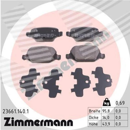 BRAKE PADS FOR DISC BRAKES - 0