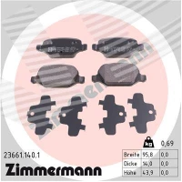 Brake pads for disc brakes