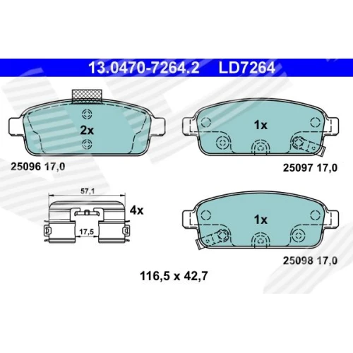 BRAKE PADS FOR DISC BRAKES - 0