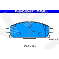 Brake pads for disc brakes