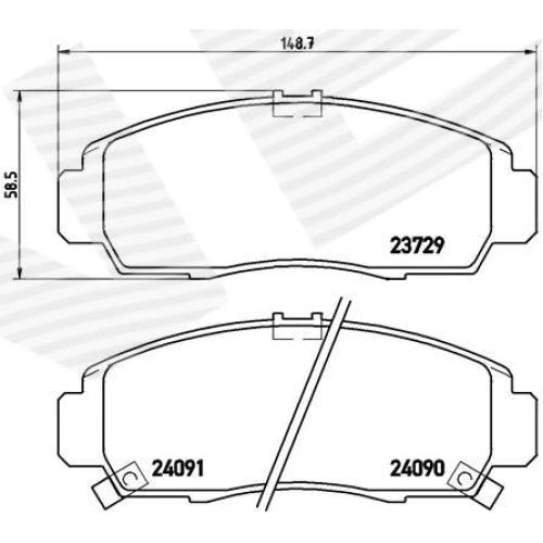 BRAKE PADS FOR DISC BRAKES - 0