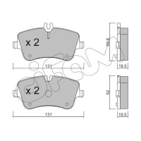 Brake pads for disc brakes