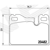 Brake pads for disc brakes