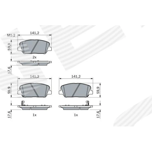 BRAKE PADS FOR DISC BRAKES - 0