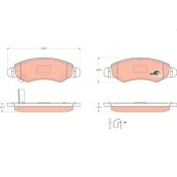 Brake pads for disc brakes