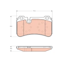 Brake pads for disc brakes