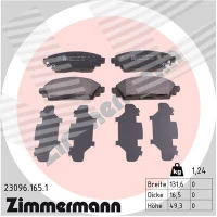 Brake pads for disc brakes