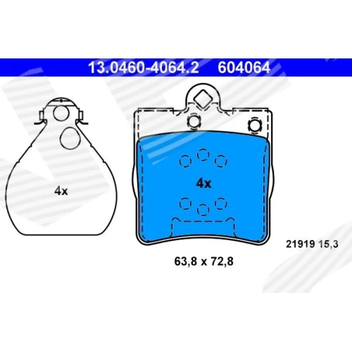 BRAKE PADS FOR DISC BRAKES - 0