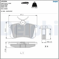 Brake pads for disc brakes