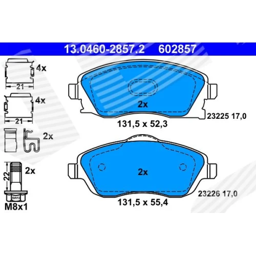 BRAKE PADS FOR DISC BRAKES - 0