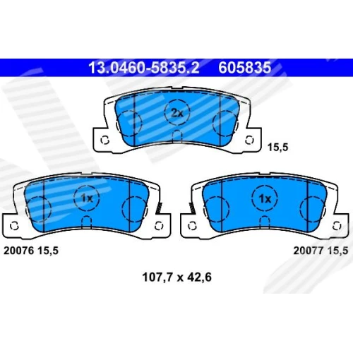 BRAKE PADS FOR DISC BRAKES - 0