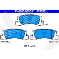 Brake pads for disc brakes